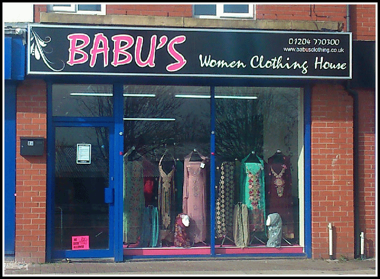 Babu's Clothing, 84 St Helens Road, Bolton, BL3 3NP.