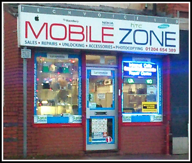 Mobile Zone, 352 Derby Street, Bolton, BL3 6LS. Tel. 01204-654389