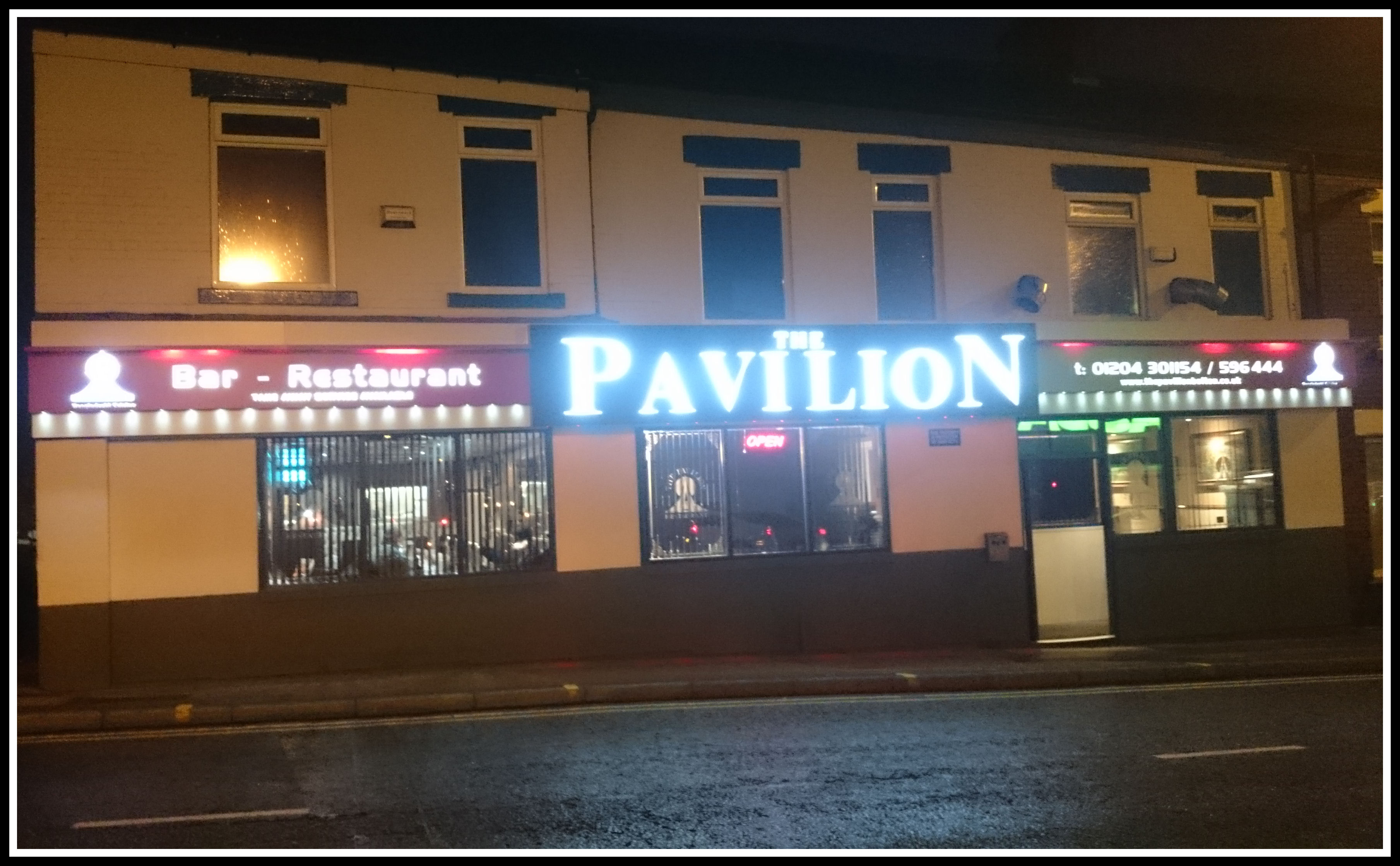 The Pavilion Restaurant, 538-542 Blackburn Road, Bolton, Lancashire, BL1 8NW.