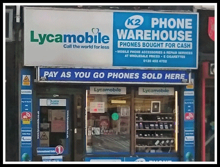 K2 Phone Warehouse, Bolton - Tel: 01204 524752